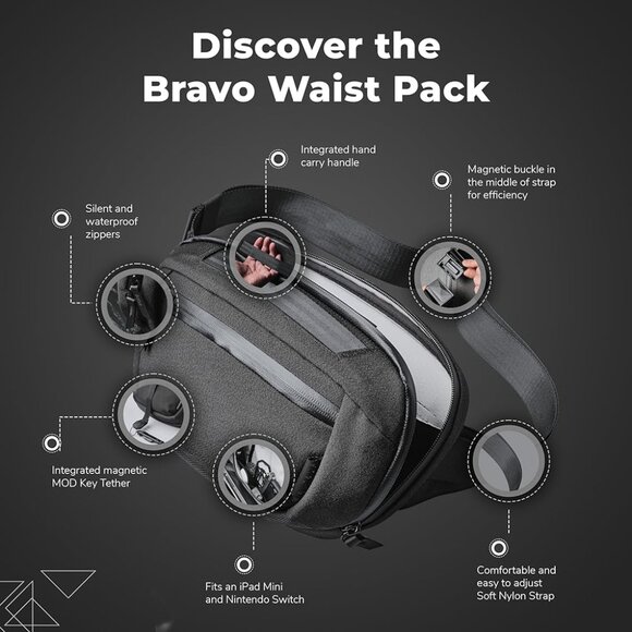 ALPAKA Bravo Waist Pack – Black – Authentic – Excellent Condition - Picture 3 of 8